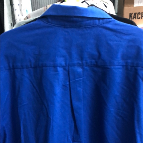 9TOFIVE Royal Blue Shirt Jacket with Collared Design - Picture 6 of 7